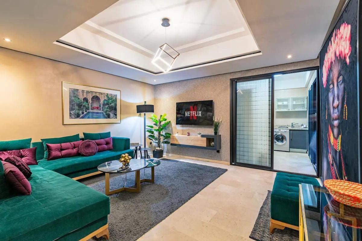 Exclusive Luxury Apartement In Central Gueliz Marrakesh Exteriör bild